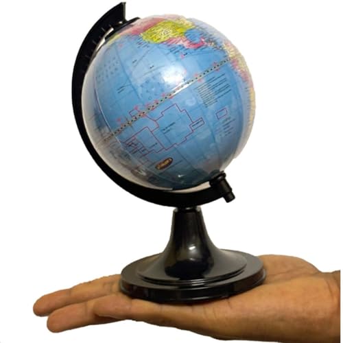 Rotating Globe - World Map Educational Desktop Decoration