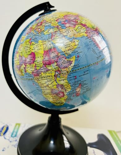 Rotating Globe - World Map Educational Desktop Decoration